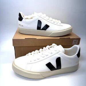 Veja Campo Leather Sneakers Extra White/Black Unisex Size EU40 US9W/7M